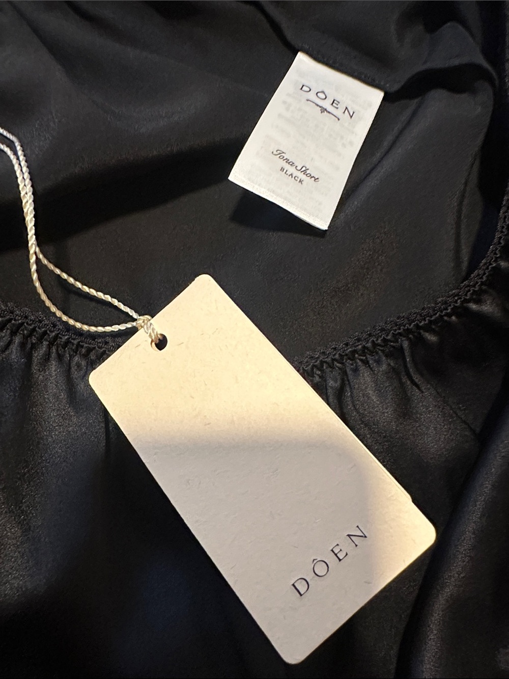NWT Doen Iona Silk Lace Short in Black size S - Picture 13 of 13
